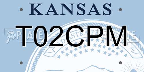 T02CPM Kansas License Plate
