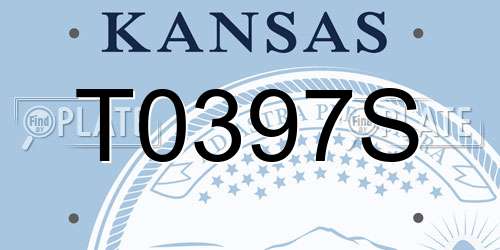 T0397S Kansas License Plate