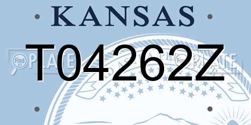 T04262Z Kansas License Plate
