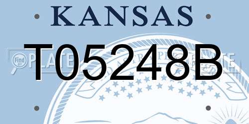 T05248B Kansas License Plate