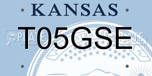 T05GSE Kansas License Plate