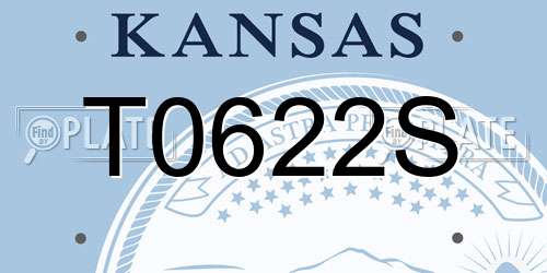 T0622S Kansas License Plate