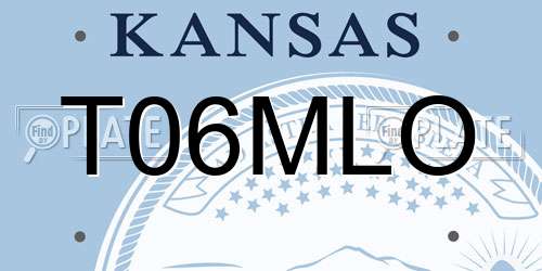 T06MLO Kansas License Plate