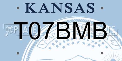 T07BMB Kansas License Plate
