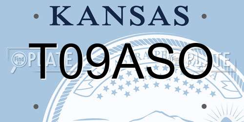 T09ASO Kansas License Plate