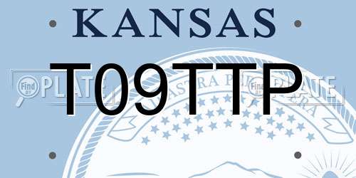 T09TTP Kansas License Plate