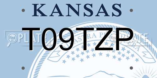 T09TZP Kansas License Plate
