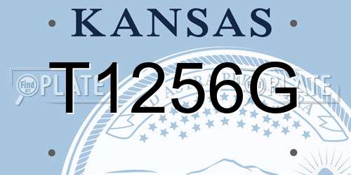 T1256G Kansas License Plate