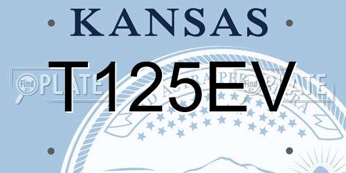 T125EV Kansas License Plate
