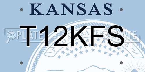 T12KFS Kansas License Plate