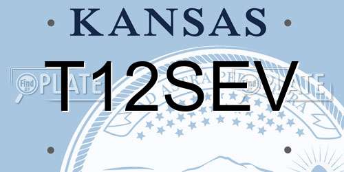 T12SEV Kansas License Plate