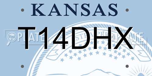 T14DHX Kansas License Plate