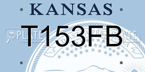 T153FB Kansas License Plate