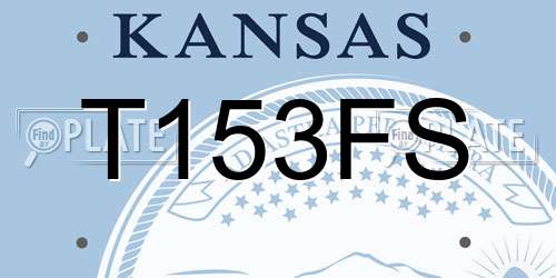 T153FS Kansas License Plate