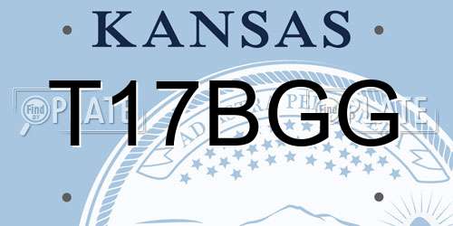 T17BGG Kansas License Plate