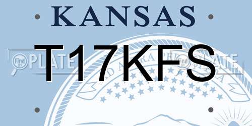 T17KFS Kansas License Plate