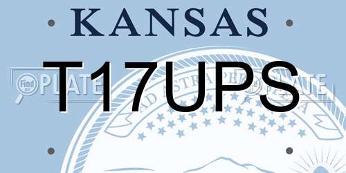 T17UPS Kansas License Plate