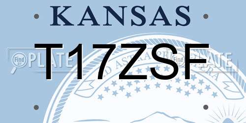 T17ZSF Kansas License Plate
