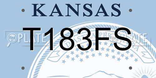 T183FS Kansas License Plate