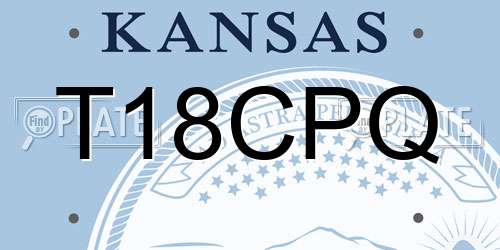 T18CPQ Kansas License Plate