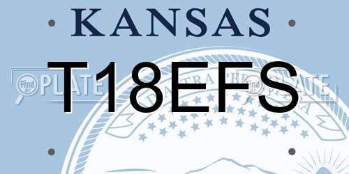 T18EFS Kansas License Plate
