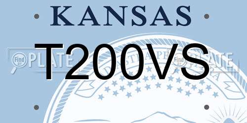 T200VS Kansas License Plate