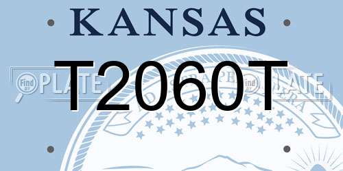 T2060T Kansas License Plate