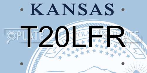 T20LFR Kansas License Plate