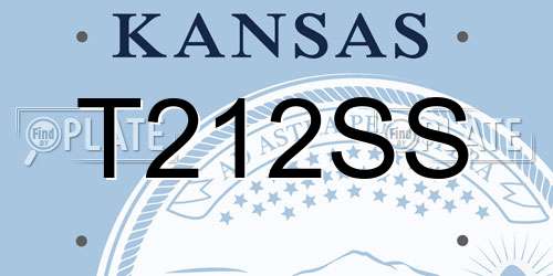 T212SS Kansas License Plate