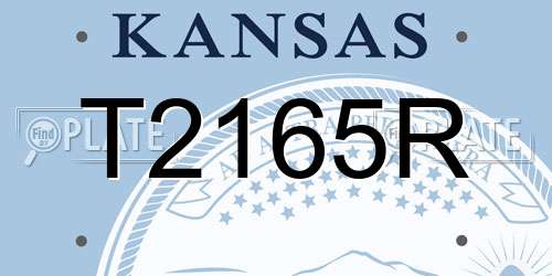 T2165R Kansas License Plate