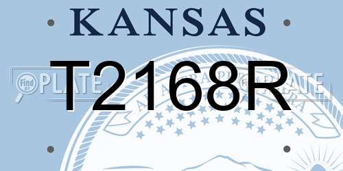 T2168R Kansas License Plate
