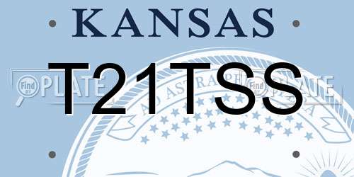 T21TSS Kansas License Plate