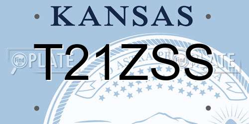 T21ZSS Kansas License Plate