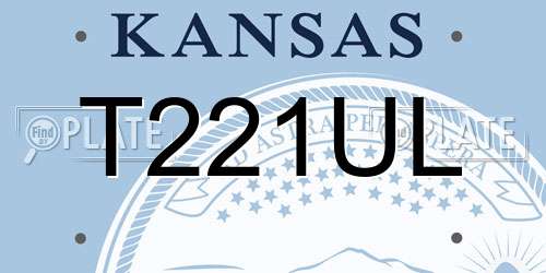 T221UL Kansas License Plate