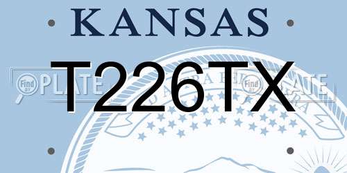 T226TX Kansas License Plate