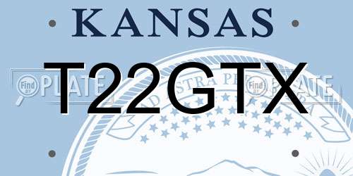 T22GTX Kansas License Plate