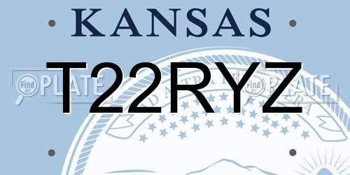 T22RYZ Kansas License Plate