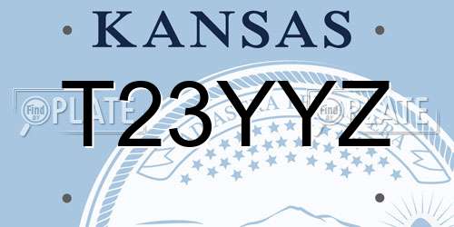 T23YYZ Kansas License Plate
