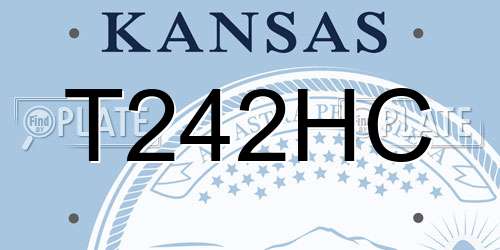 T242HC Kansas License Plate