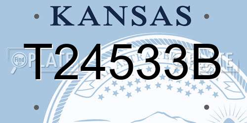 T24533B Kansas License Plate