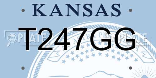 T247GG Kansas License Plate