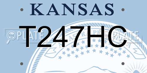 T247HC Kansas License Plate