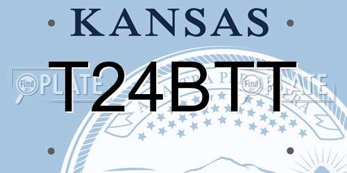 T24BTT Kansas License Plate
