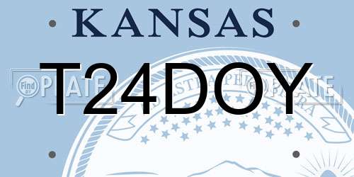 T24DOY Kansas License Plate