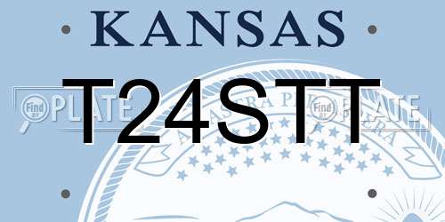 T24STT Kansas License Plate