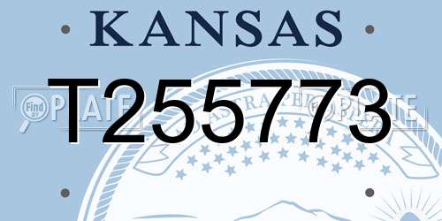 T255773 Kansas License Plate
