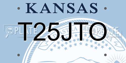 T25JTO Kansas License Plate