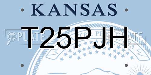 T25PJH Kansas License Plate