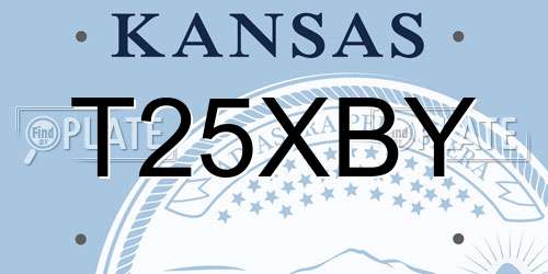 T25XBY Kansas License Plate