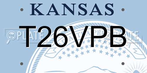 T26VPB Kansas License Plate